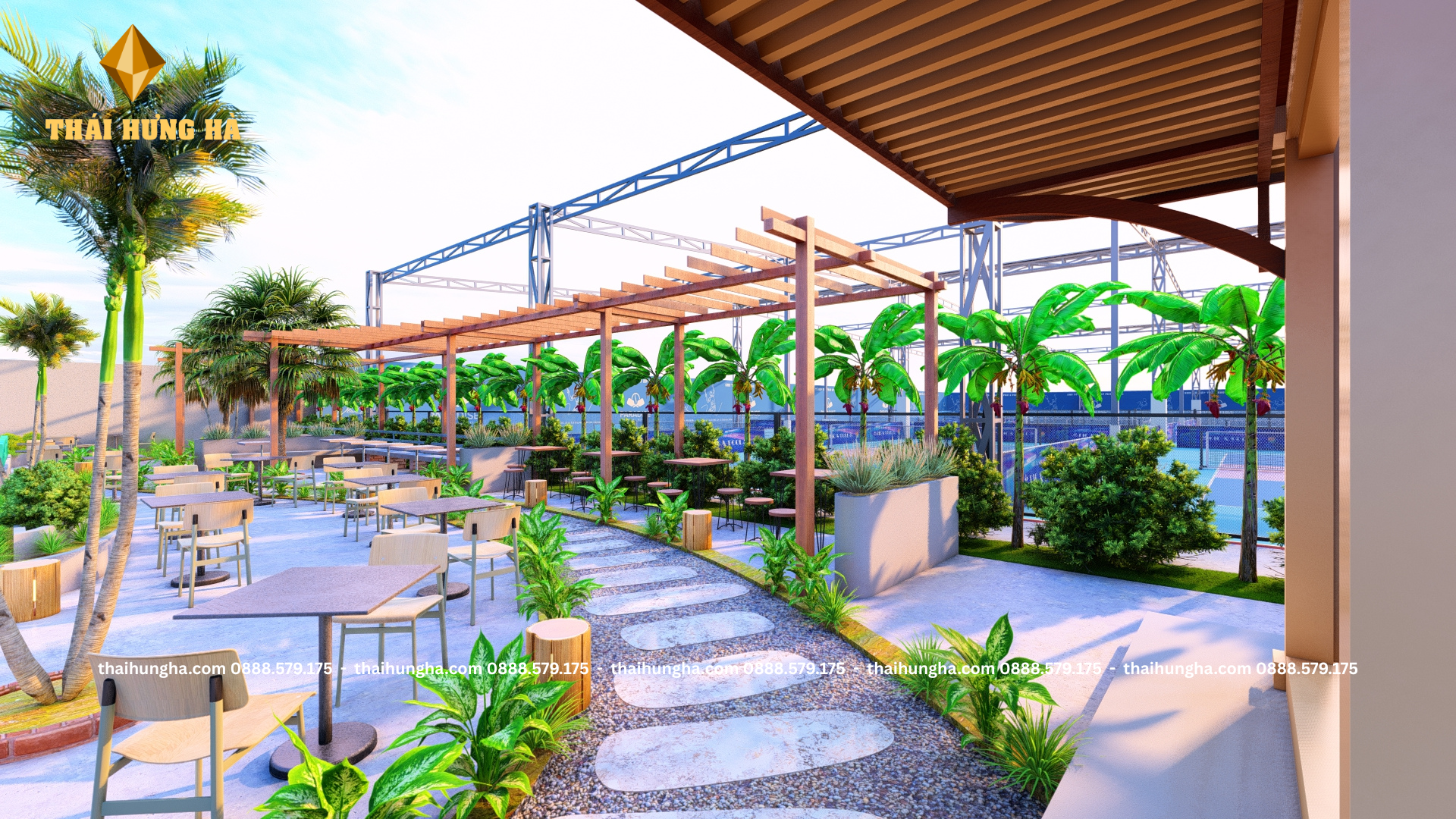 Tổ hợp thể thao Paradise - Bể bơi và sân Pickelball