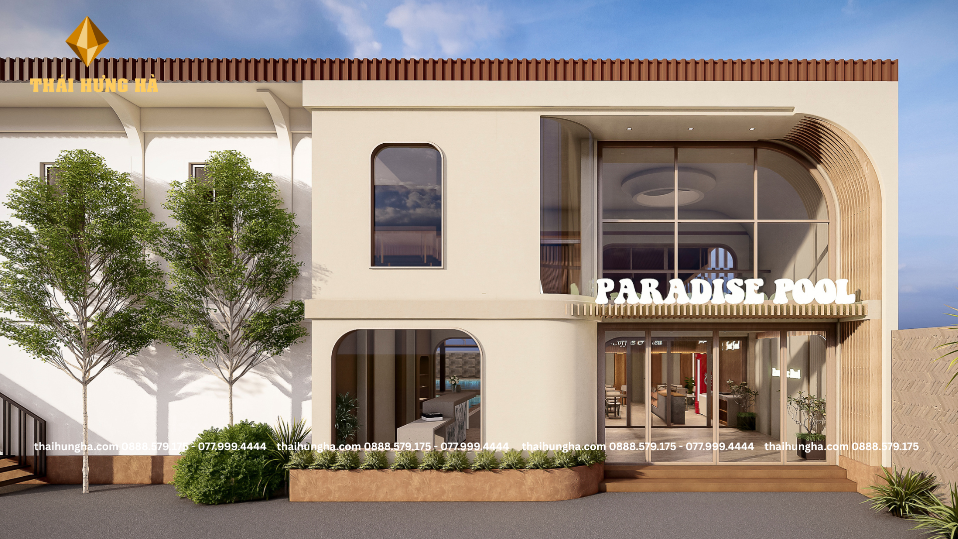 Tổ hợp thể thao Paradise - Bể bơi và sân Pickelball