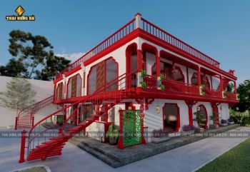 Thi công lắp dựng khung thép nhà hàng